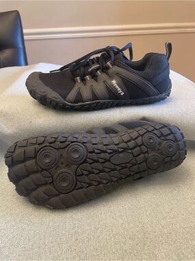 Men's Black Trail Running Shoes - Lightweight Grip